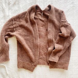 Free People Burnt Orange Knitted Cardigan